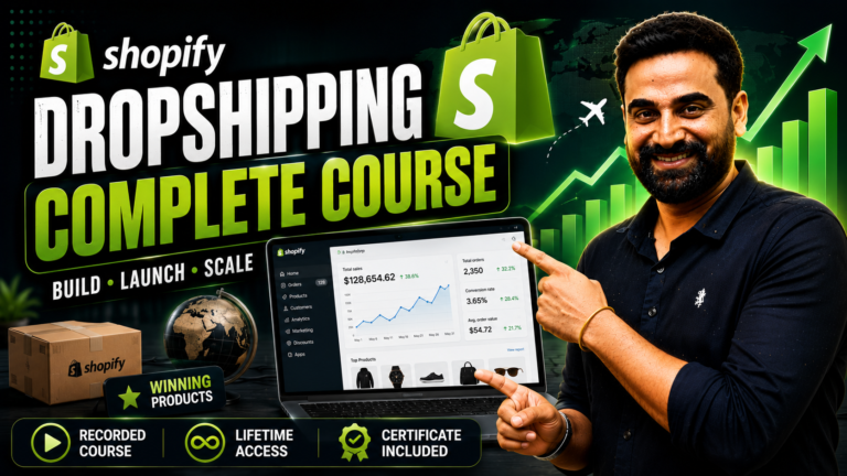 Full Dropshipping Course – Learn Complete Dropshipping In One Course